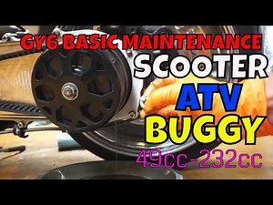 GY6 maintenance [oil change, spark plug, gear oil]