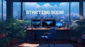Blue Gaming Room Animated Stream Screens Pack (MP4) - Etsy