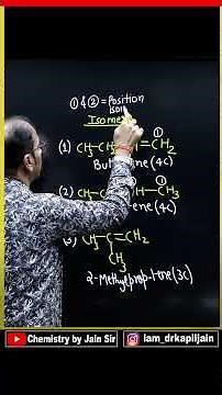 Acyclic Structural Isomers of C4H8 #organicchemistry #short #viral #education #chemistry #isomerism