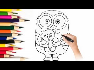 How to Draw Bob the Minion Easy | Step-by-Step Drawing for Kids | Part 1