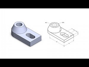 SolidWorks Tutorial - Basic Exercise #6 (CSWA Edition) - Revolved Boss Feature