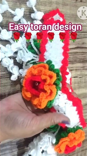 easy toran design #shortsfeed #crochet #diy #trending #gateparda #viral #creativity&beauty #wool.