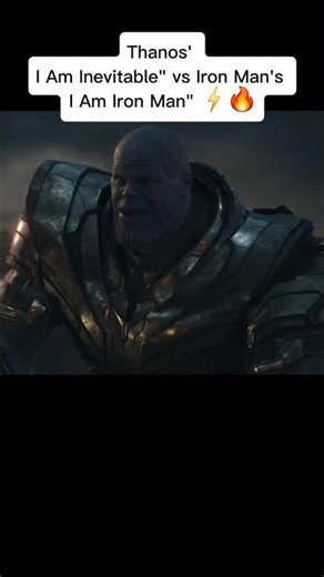 Thanos' "I Am Inevitable" vs Iron Man's "I Am Iron Man" ⚡🔥 | Avengers: Endgame Final Battle