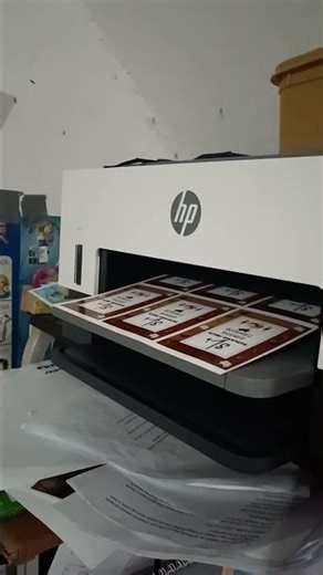 printing sticker for business 😎 #hpprinter #sticker #businesslogodesign