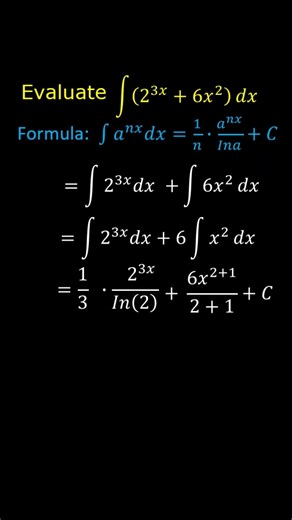 Antiderivatives Ex 6 #maths #youtubeshorts #calculus