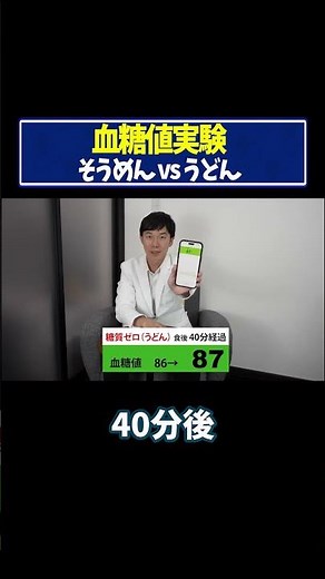 【血糖値実験】そうめんvsうどん #血糖値 #糖尿病 #リブレ