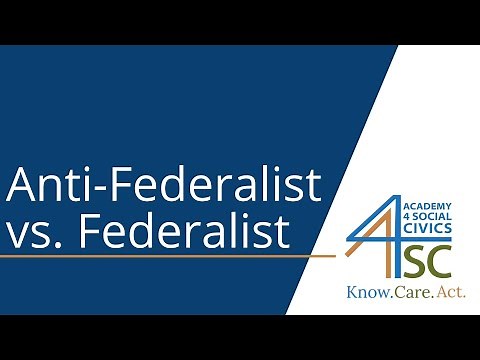 Anti-Federalist vs. Federalist: The Debate Over the Constitution - History of the United States ...
