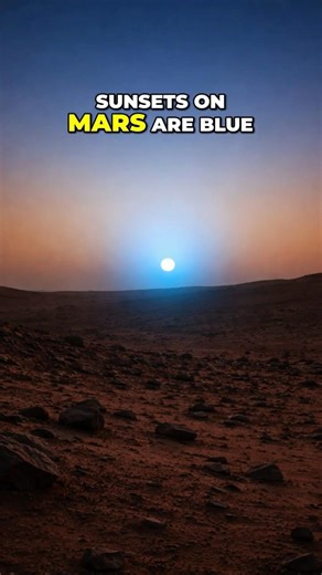 Mars Has Blue Sunsets