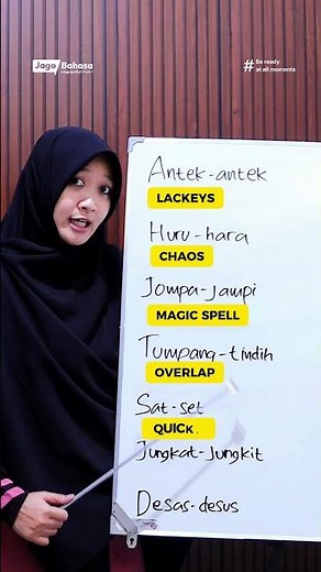 Don't think these words only exist in Indonesian, they have English equivalents too 😅🤣