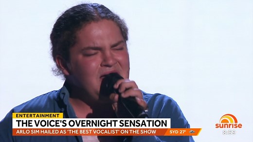 18-year-old Sydney cafe worker Arlo Sim has become an overnight sensation after nailing his audition on The Voice Australia ✌🏻 | Sunrise