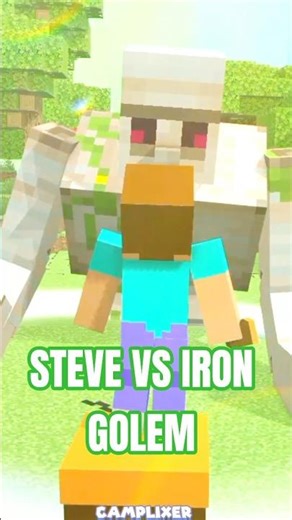 Steve VS Iron Golem -Rumble ep.8! #minecraft