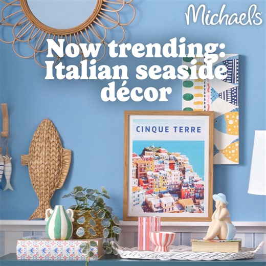 Bring beach vibes home! 🏖 Create your personal paradise with natural fibers, soft hues and playful takes on coastal icons. | Michaels Stores
