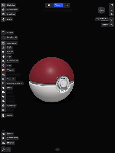 Poke Prints OG Pokeball with Clicker Mod - Exploded Download for free from Bambulab Makerworld Just search Poke Prints #bambulab #3dprinting #pokemon