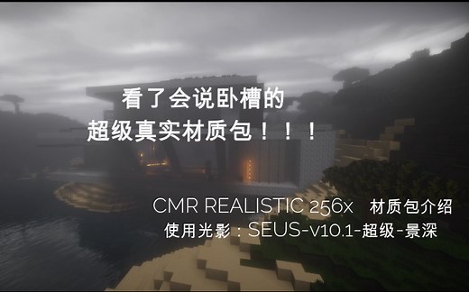我的世界超真实材质包——CMR REALISTIC 256x 材质包介绍