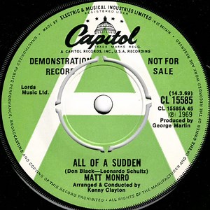Matt Monro - All Of A Sudden