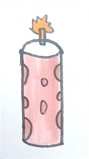 fire crackers 🧨 drawing for #firecracker #drawing #shortvideo #kidsart #viralvideo #shortsart #art