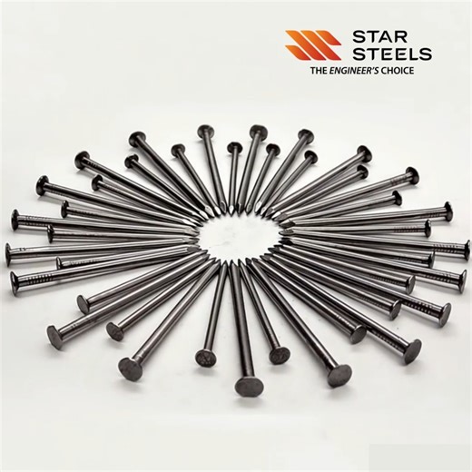 Forged with uncompromising strength, our common nails deliver the holding power and reliability professionals trust to keep every structure standing strong. #BuiltForPerfection #QualityThatHolds #Starsteels | Star Steels Limited