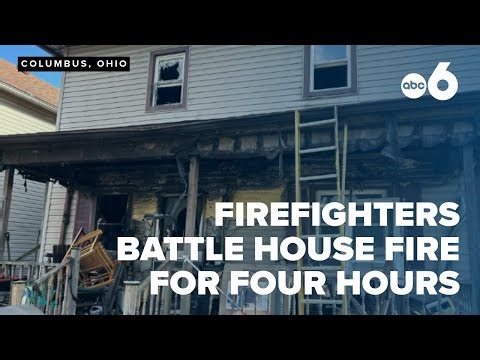 Neighbors rescue family from Newark house fire; four injured, including two children