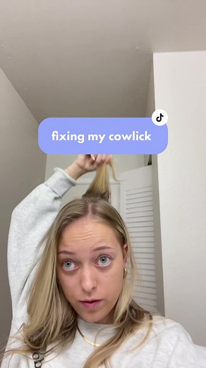 Fixing Cowlick at the Back of the Head