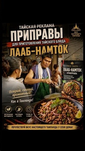 Thai commercial for Laab-Namtok seasoning mix