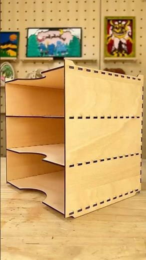 Need A Little Shelf But Can’t Find The Perfect One? DIY Mini Storage Shelf w/AlgoLaser Alpha MK2