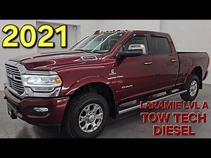 2021 RAM 2500 LARAMIE LEVEL A TOW TECH DIESEL 4K WALKAROUND 16045Z