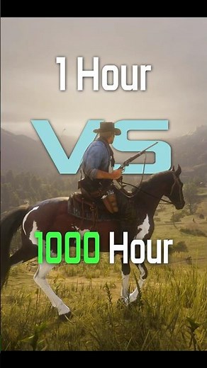 1 hour vs 1000+ hours of gameplay RDR2 #2