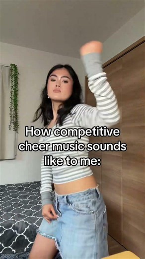 THIS IS HOW COMPETITIVE CHEER MUSIC ACTUALLY SOUNDS LIKE: #funny #shorts #trending #viral #cheer