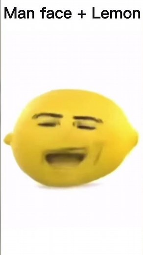 lemon + man face #shorts 🍋