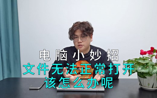 电脑小妙招—文件无法正常打开该怎么办呢