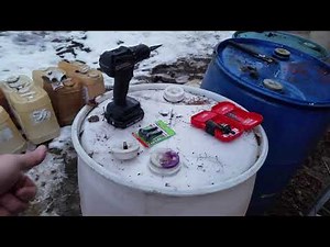 DIY 55 gallon drum barrel air pump