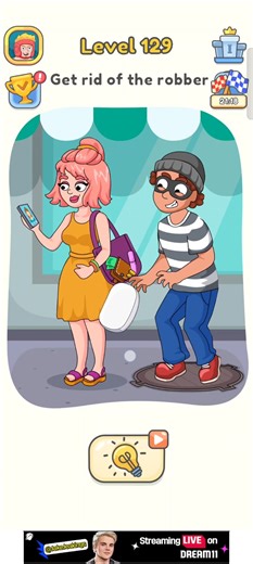 DOP 5 Level 129 - Get Rid OF The Robber (Delete One Part) #trending #gaming #dop5 #viral