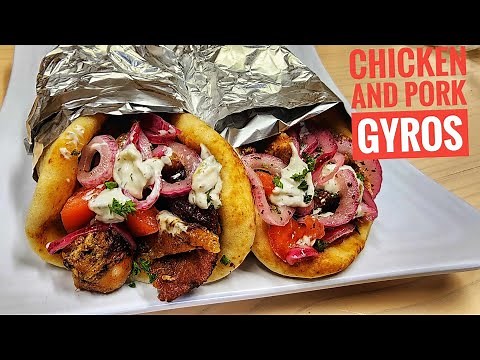 How to make the Best Gyros at Home | Pork and Chicken Gyros