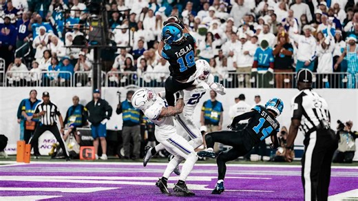 HIGHLIGHT: TeSlaa goes AIRBORNE to snag his sixth TD catch of 2025 season