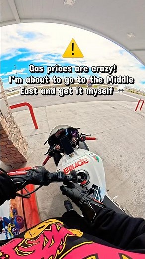 These gas prices are getting insane 😤 #fyp #gas #motovolgger #vlogger #biker #rsv4 #dji #1000cc #yy