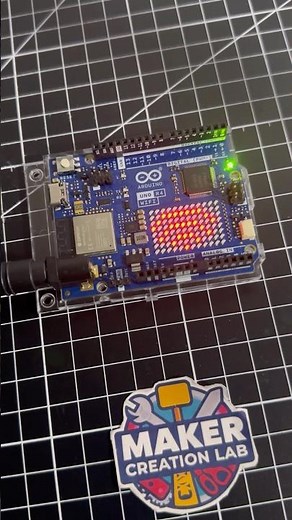 Arduino Uno R4 Built-in LED Matrix Demo - Text & Animations #arduino #arduinouno #arduinoproject