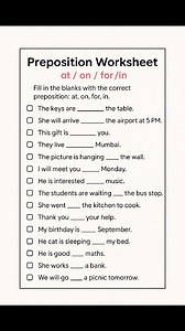 Preposition worksheet for grade3 Kiddoctive - Homeschooling #fyp #grammar #worksheets #fblifestyle #Preposition | Kiddoctive - Homeschooling