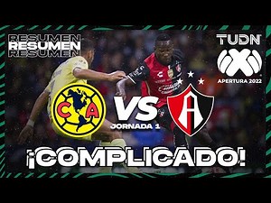 Summary | América vs. Atlas | Liga MX Apertura 22 - J1 | TUDN