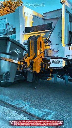 Innovative Side Loader Garbage Truck System: Fast Automated Bin Emptying