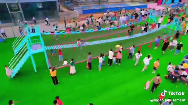 Rainbow slideway children amusement park#Amusement