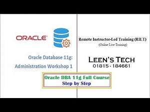 Oracle 11g Database Administration Workshop 1: Class # 06 Managing the Database Instance