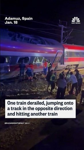 A high-speed train collision in Spain left more than 20 people dead and multiple injured