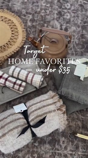 Target Home Finds — All Under $35 🤎 I’m in my luxe-for-less era, and these new Target pieces prove you don’t need to spend a fortune to make your home feel high-end. My favorites this week: ✨ Designer-look glass canister set ✨ Chic textured throw pillow ✨ Marble-look tray for your coffee table or vanity ✨ Cozy fall throw blanket ✨ Minimalist ceramic vase Everything is $35 or less, so you can refresh your space without maxing your budget. #targetfinds #targethome #targetstyle #budgetfriendlydeco