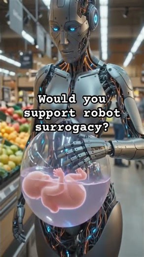 Robot surrogate: Will AI be bad or good? #darkfuture #twisted #shorts #surrogate #ai #robot