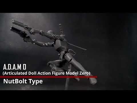 Free Download Human Base 3D Printed Action Figure A.D.A.M 0 (Articulated Doll Action figure Model 0)