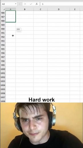How to generate sequential numbers in excel 😱 #excel #office #spreadsheet