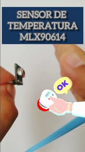 El sensor MLX90614 es utilizado para medir la temperatura corporal‼️😉👍
