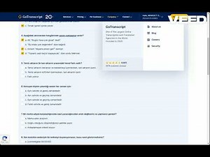 GoTranscript Turkish Test Answers 2025 | 100% Correct & Updated