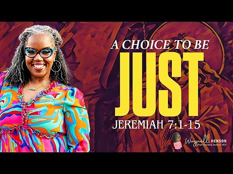 A Chance to Be Just | COGIC Sunday School Study With Me | Jeremiah 7:1–15 | August 10, 2025
