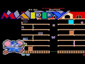 【AC】マッピー【1周クリアまで】(16面ループ)